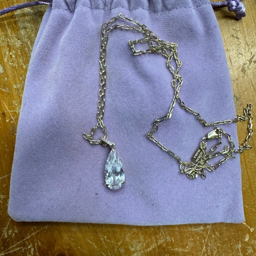 Melinda Maria gold diamond necklace